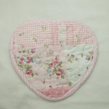 Новое поступление 1 шт. сладкое сердце Cooksmart хлопок духовки/перчатки и салфетки розовый плед фон картина в стиле пэчворк цветок