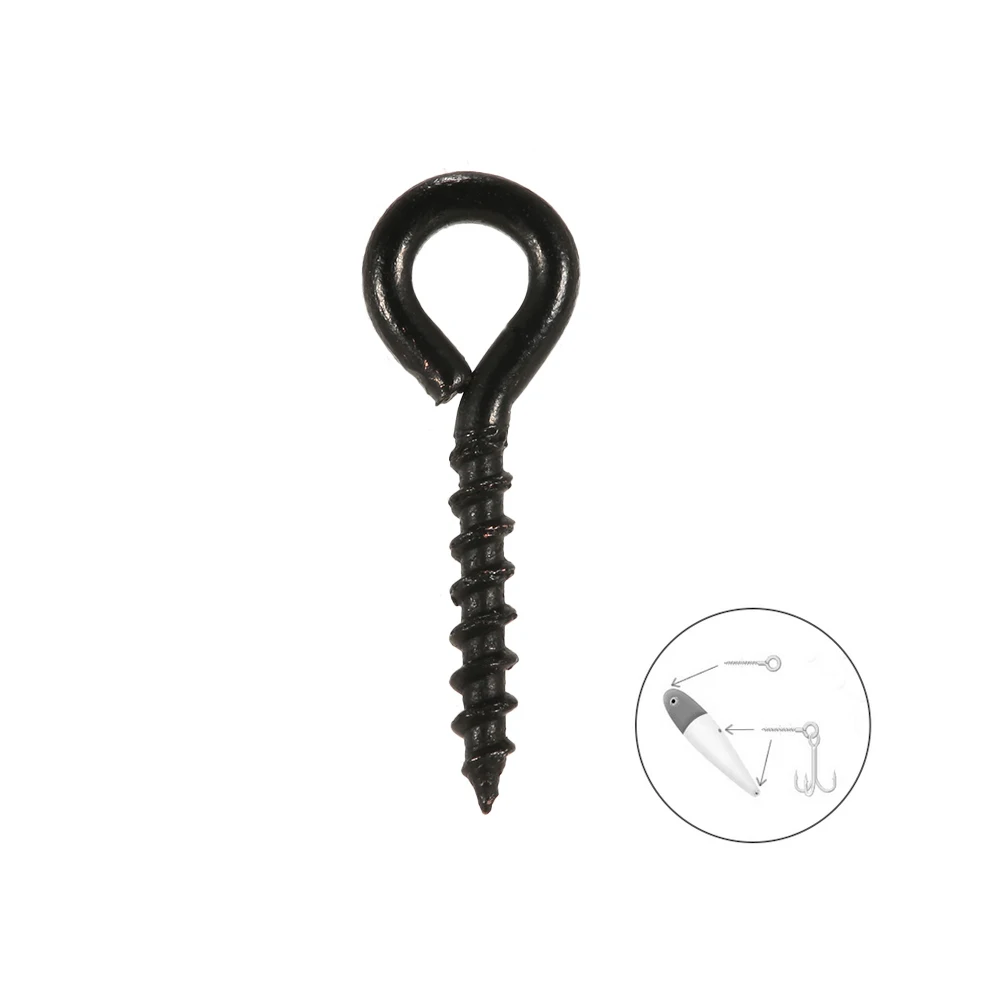 

100pcs Carp Fishing Bait Screws Fishing Tackles Accessories Bore Rings Chod Rigs Boilies Bait Terminal Connector Bait Holder