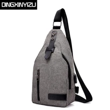 Мужские нагрудные сумки dingxinyidu Oxford с зарядкой через USB, мужская сумка на одно плечо с ремнем на спине для женщин, рюкзак для путешествий, мужские сумки через плечо
