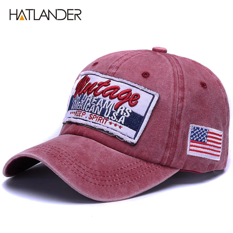 bordeaux HATLANDER, винтажные спортивные шапки, уличная Кепка snapback, молодежная Беговая Кепка, мягкая шапка с буквами для папы, регулируемая хлопковая бейсболка унисекс - Цвет: bordeaux