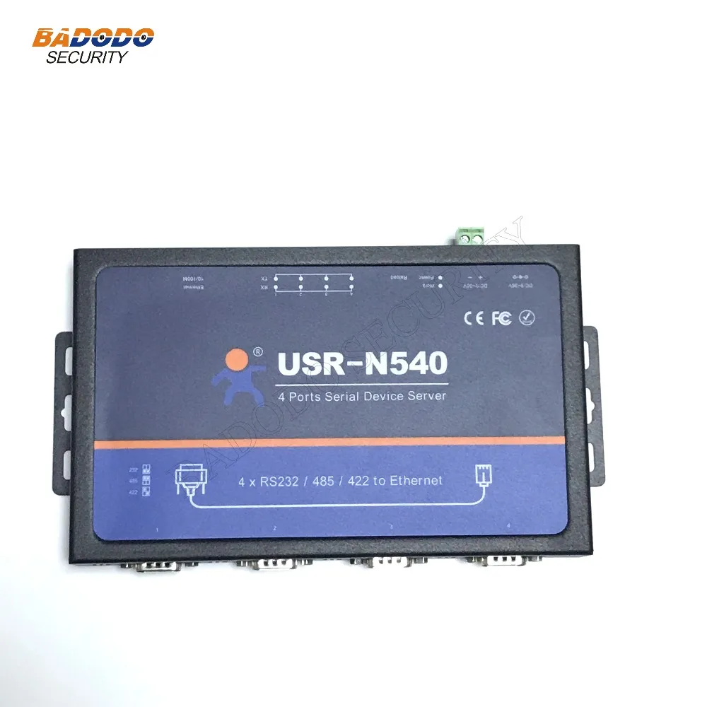 Industrial 4 Ports Serial Device Server USR-N540 RS232 RS485 RS422 to Ethernet Network Converter Support Modbus RTU To TCP