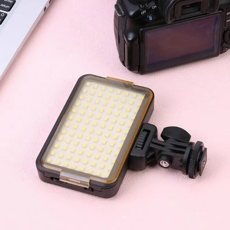 96LED панель видео Студийный свет осветительная фотография заполняющая вспышка лампа для DSLR включая самостоятельные выключатели питания