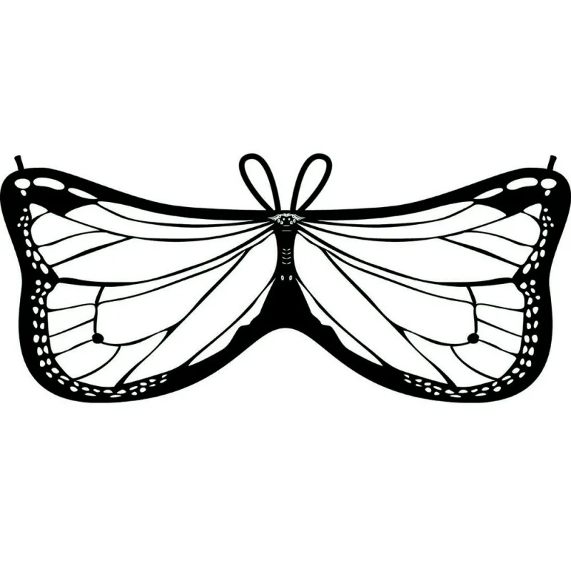 

Fairy Tale Princess Cosplay Costume Butterfly Wings Shawl Cape Stole Kids Boys Girls Scarf Wrap Accessories Girls Costumes Wings