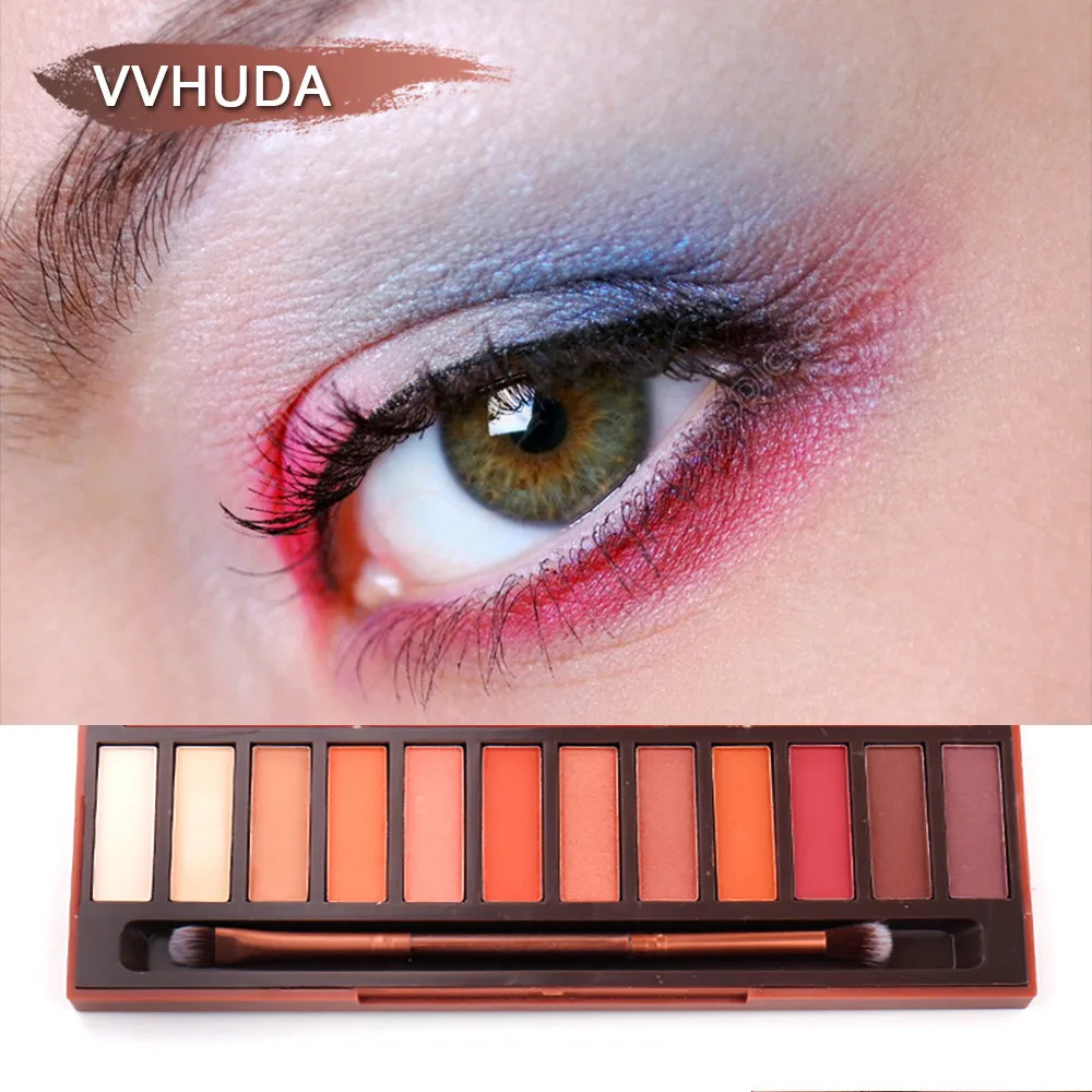 

MAANGE12 Color Flame Shimmer Glitter Eye Shadow Powder Palette faced Matt Natural Eyeshadow Palette Cosmetic Makeup #y45