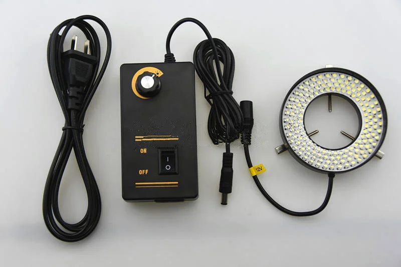 Свет белый свет внутренний диаметр 62 мм мощность 10 Вт Регулируемая яркость лампа для микроскопа источник инструмент светодиоды для освещения кольцо