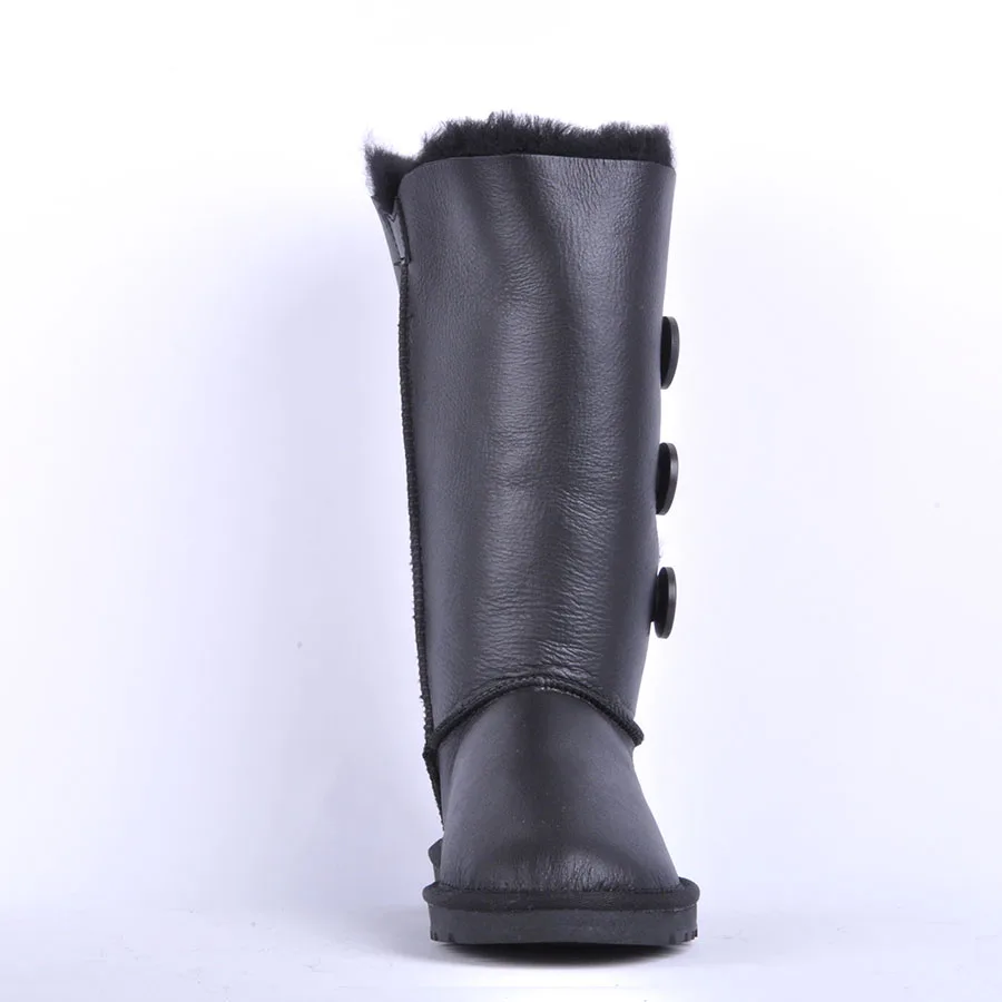 Najtaniej GRWG damskie śniegowce prawdziwa skóra owcza kobieta buty 100% futro naturalne dorywczo ciepłe buty damskie zimowe buty