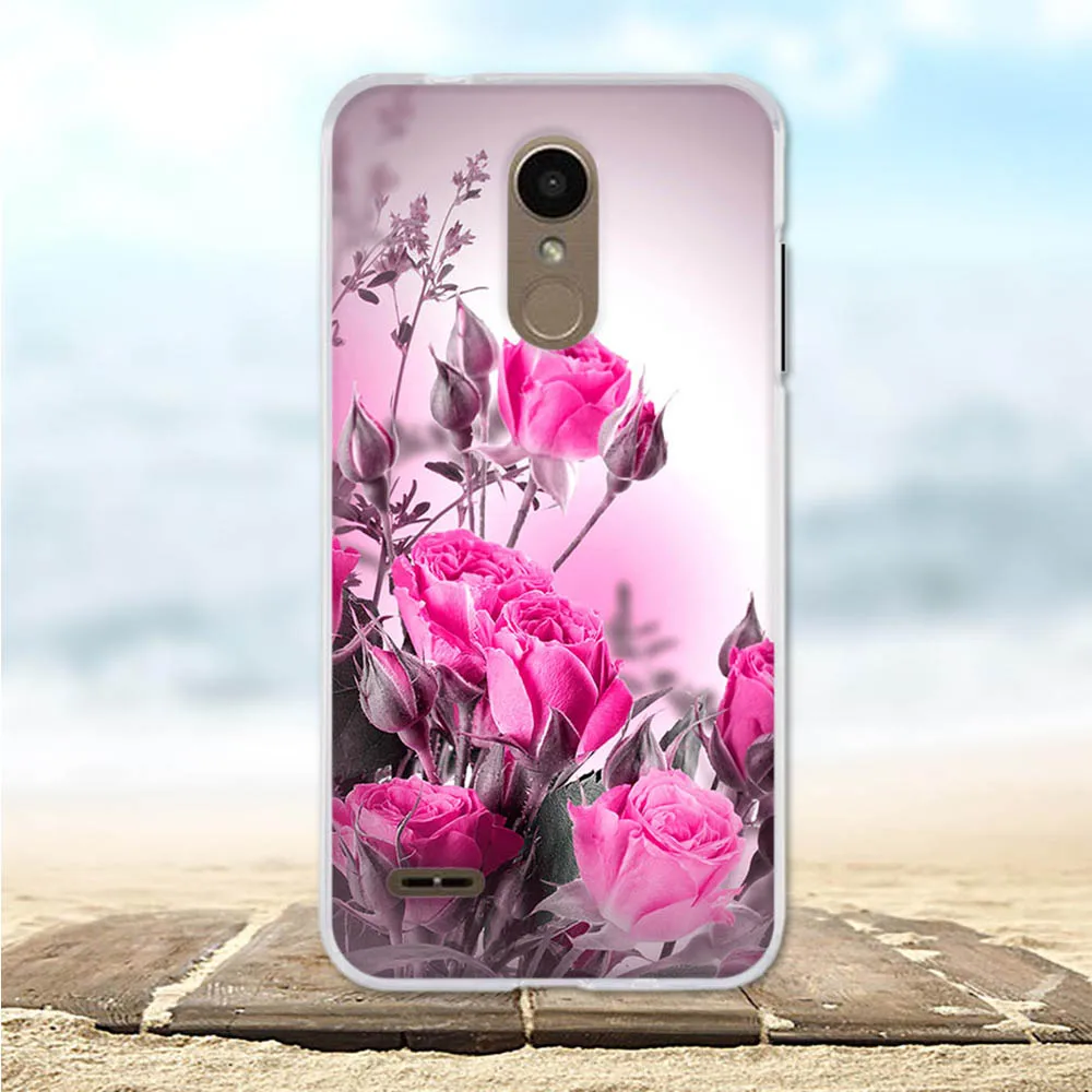 Чехол для LG K8 2018 силиконовый чехол ТПУ K9 3D защитный с милыми цветами 2018/K9 чехлы