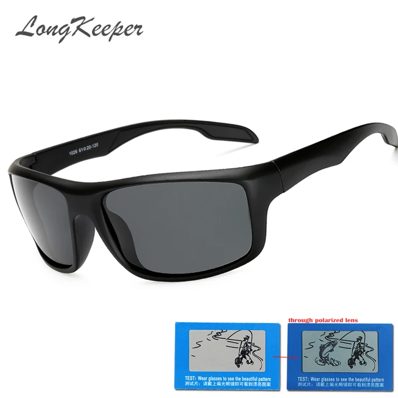 

LongKeeper 2018 New Brand UV400 Sunglasses Men Top Quality Male Sun Glasses Driving Fashion Travel Eyewear Men's Gafas KP1026