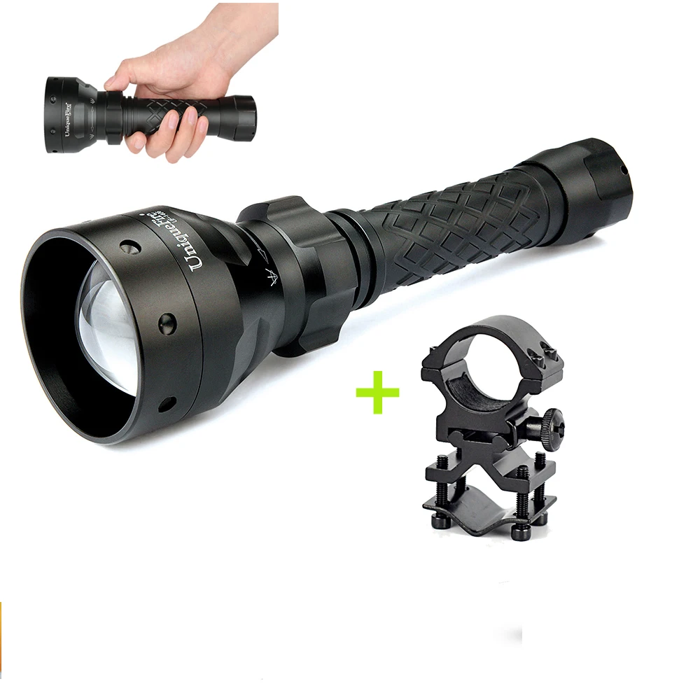 Uniquefire 1406 XP E Flashlight Diamond Shaped Black Flashlight