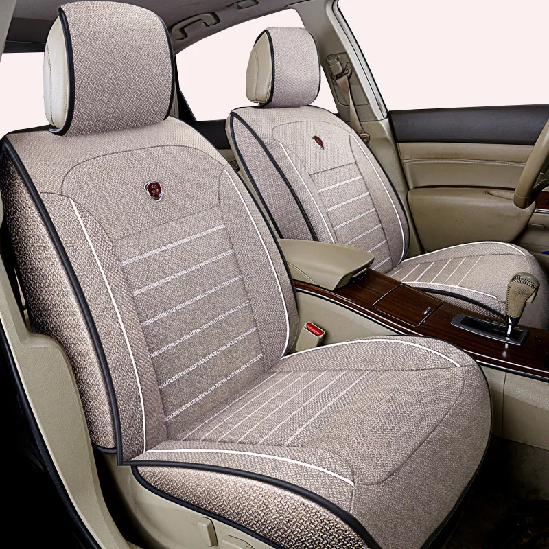 

( front + back )high quality flax Universal car seta cover for KIA K2K3K4K5 Kia Cerato Sportage Optima Maxima carnival styling