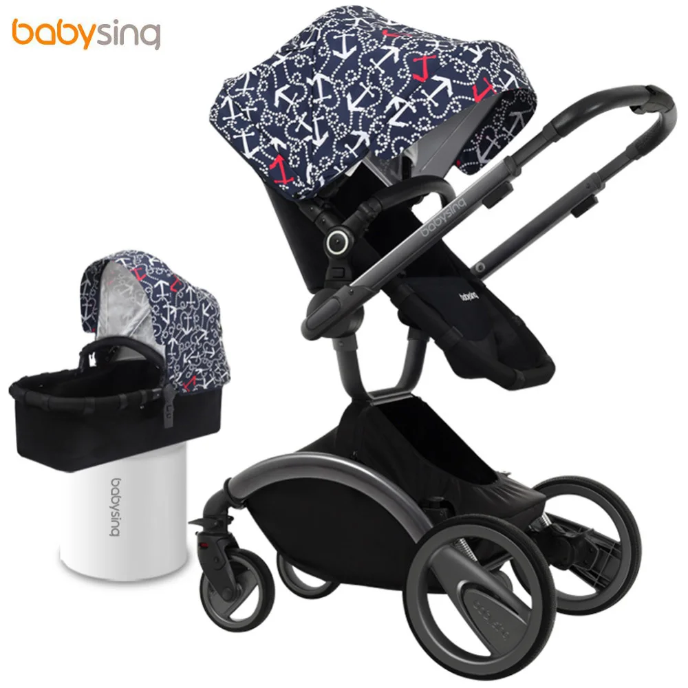

Original Babysing Baby stroller high landscape newborn folding four wheel shock baby hand push children baby cart