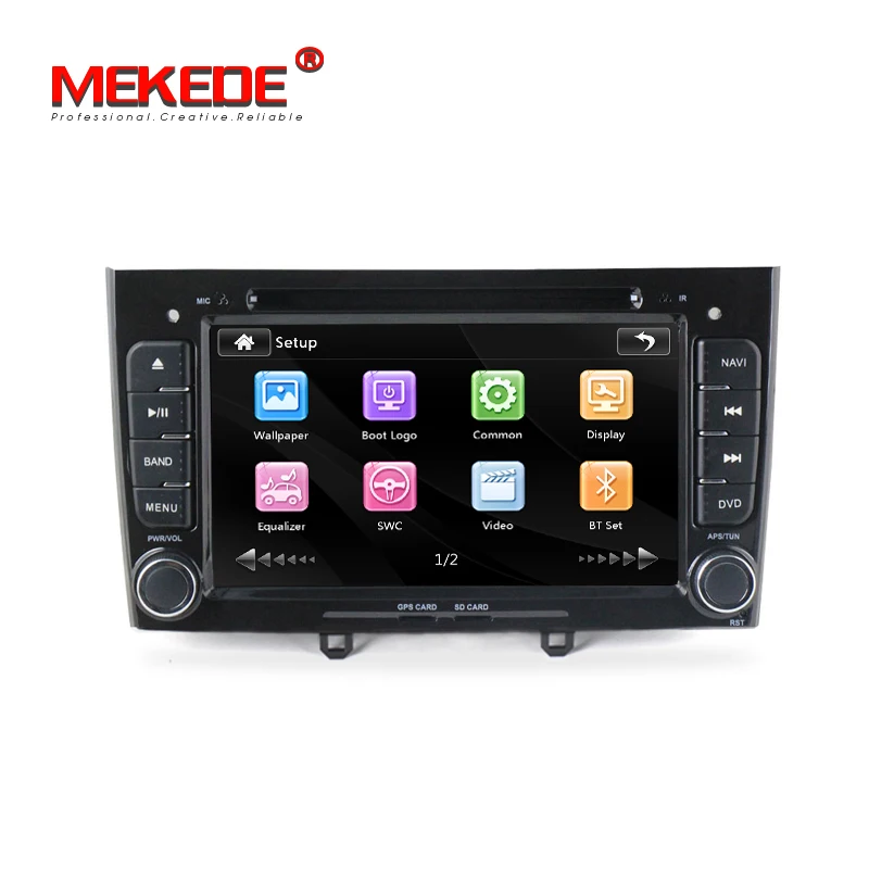 Немецкий склад автомобиля DVD gps для peugeot 408 2010-2011 для peugeot 308 I(T7) 2008-2011 с рулевым колесом canbus BT dvd-плеер