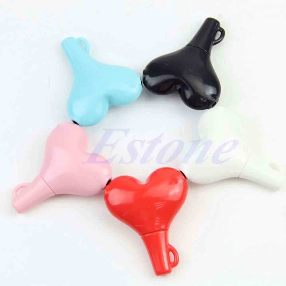 

Cute 3.5mm Heart Shape Stereo Audio Headphone Headset Splitter Connector Adapter