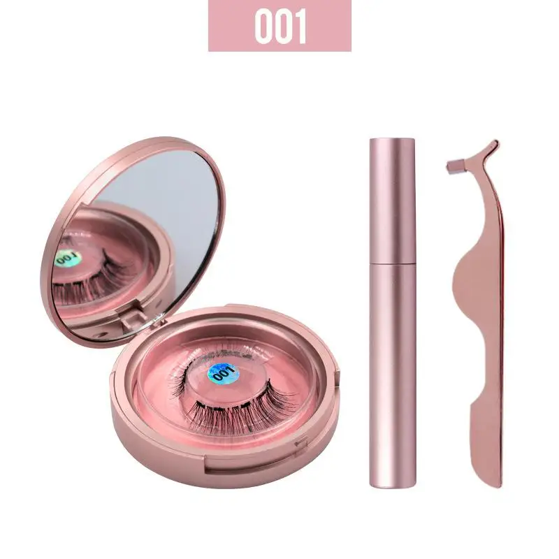 

DSstyles Magnetic Fake Eyelashes Eyeliner Kit Magnetic False Eyelashes with Eyeliner Tools Set Eye Make Up Cosmetics
