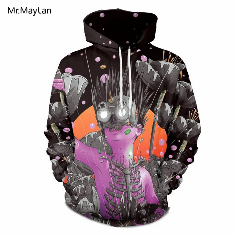 

Cool 3D Print Streetwear Character Graffiti Hoodies Men/Women Hipster Fashion Loose Hood Sweatshirts Young Boy Tracksuit Jackets