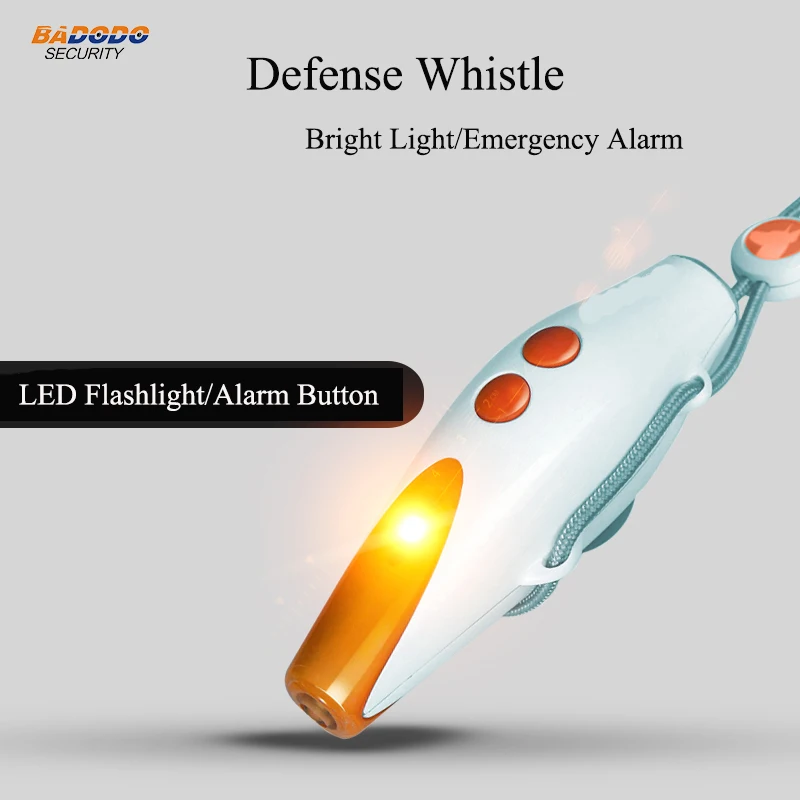

Doberman Security Electronic self-defense whistle Ultra-Bright light and Emergency Alarm Personal Safety security protection