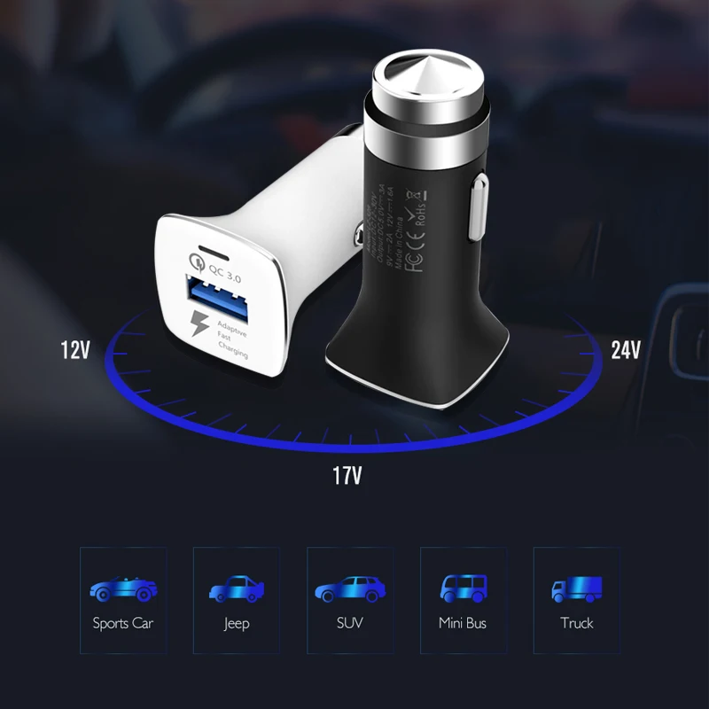 سيارة شاحن يو اس بي سريعة تهمة 3.0 الهاتف المحمول شاحن USB سريع شاحن سيارة ل Sumsung Xiomi mi8 شاحن الجهاز اللوحي سيارة شاحن يو اس بي سريعة تهمة 3.0 الهاتف المحمول شاحن USB سريع شاحن سيارة ل Sumsung Xiomi mi8 شاحن الجهاز اللوحي