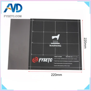

Fles Magnetik Heatbed Build Surface Plate Sheet 2 in 1 with 3M Adhesive Backing 220x220mm For Wanhao i3 Anet A8 A6 Ender 5