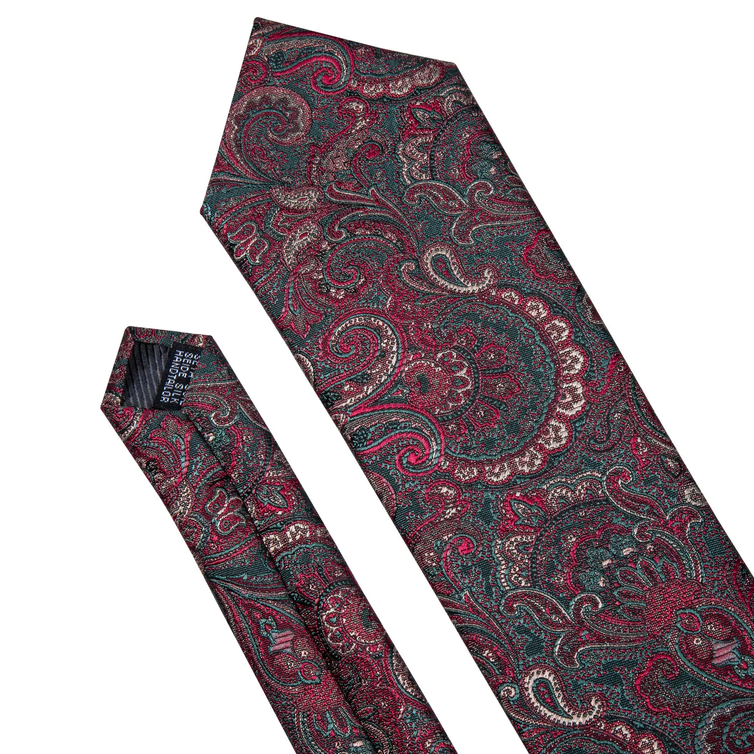 Barry. Wang мужские галстуки шелковый галстук красный зеленый галстук платок с узором пейсли запонки цветочный галстук для бизнеса Свадебная вечеринка FA-5159