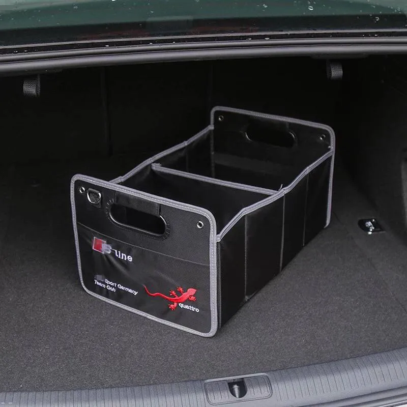 

1X For Audi A1 A3 A4 C5 C6 C7 B5 B6 B7 B8 A5 A6 A7 A8 Q3 Q5 Q7 S3 S4 S5 S6 S7 Interior Car Accessories Trunk Box Stowing Tidying