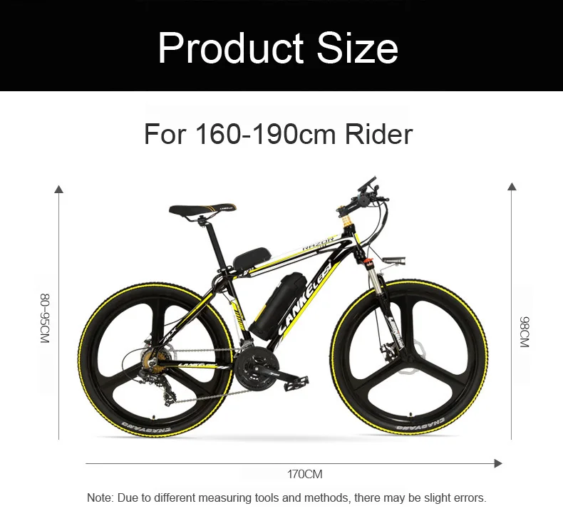 Cheap 26 Inch 7 Speed Electric Bicycle 5 Grade Pedal Assist 48V Strong Battery Mountain Bike, with 3.5 Inches Big LCD Display 9