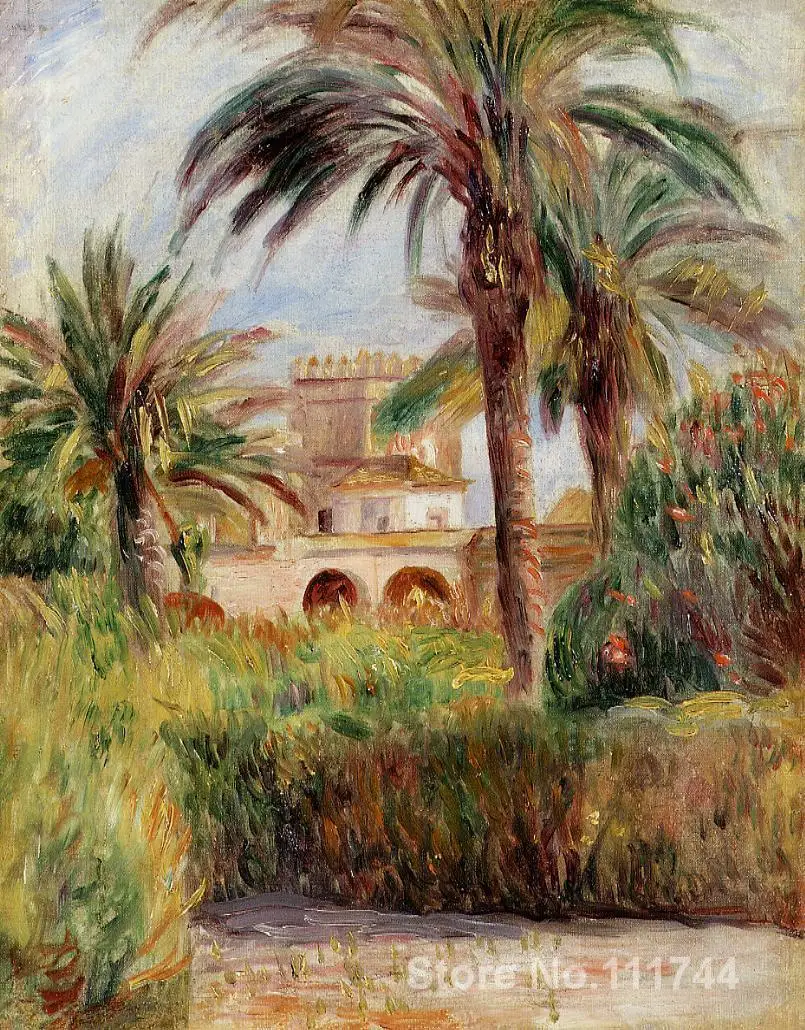 

The Test Garden in Algiers Pierre Auguste Renoir famous paintings oil canvas reproduction High quality Hand painted