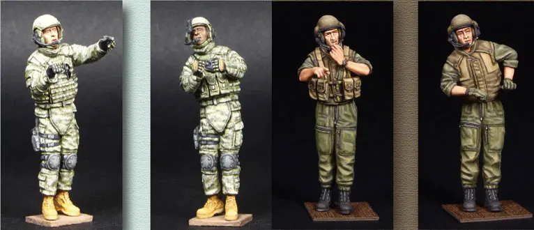 

1/35 Scale Modern Israel Tank Crew Male and Female Soldiers 4 people Unpainted Resin Model Kit Miniatures Figure Free Shipping