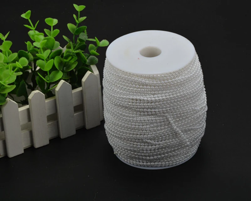 100M Cotton Line Imitation Pearl roll 2.5mm Wire Bead Curtain Christmas Wedding Decoration/Frozen Party Bruiloft Decor Supplies