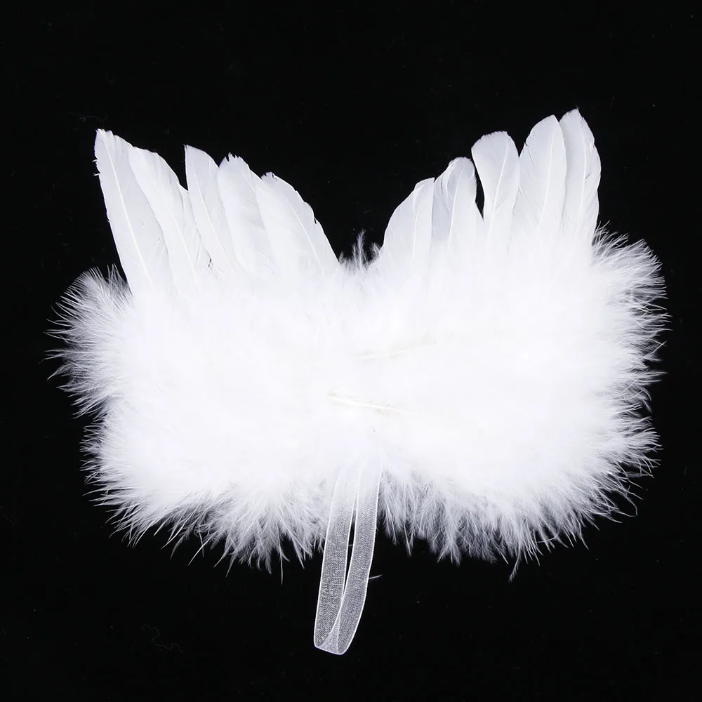 

Chic Hanging Angel White Feather Wing Christmas Tree Decoration Ornament Wedding
