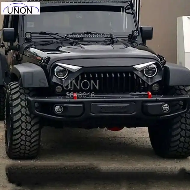 For Jeep Wrangler Jk Unlimited 2007 2017 Front Grille Grid Grill