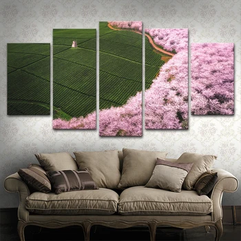

Wall Art Decor Home Living Room Canvas Painting 5 Pieces Mountain Landscape Pictures Framework Modular HD Prints Modern Artworks