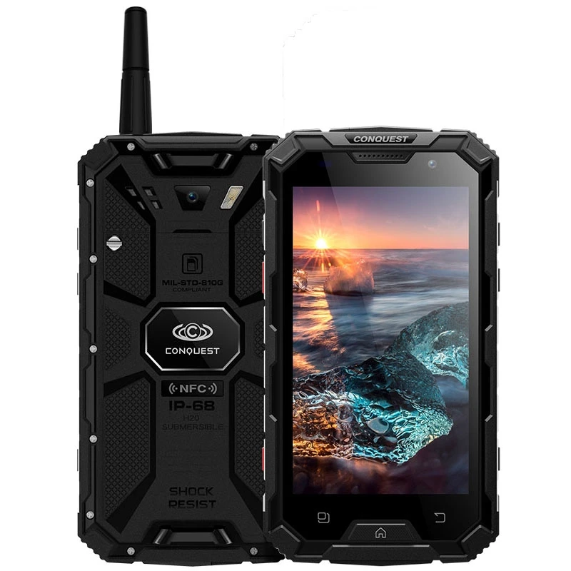 Conquest S8 4G Walkie Talkie мобильный телефон Android 7,0 3 ГБ+ 32 ГБ Восьмиядерный IP68 водонепроницаемый смартфон 720P 5," NFC сотовый телефон