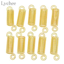 Lychee 10 шт. модные манжеты дредлок зажимы спираль алюминиевая проволока обмотка дредлок плетение трубы Hairwear ювелирные изделия для мужчин и женщин