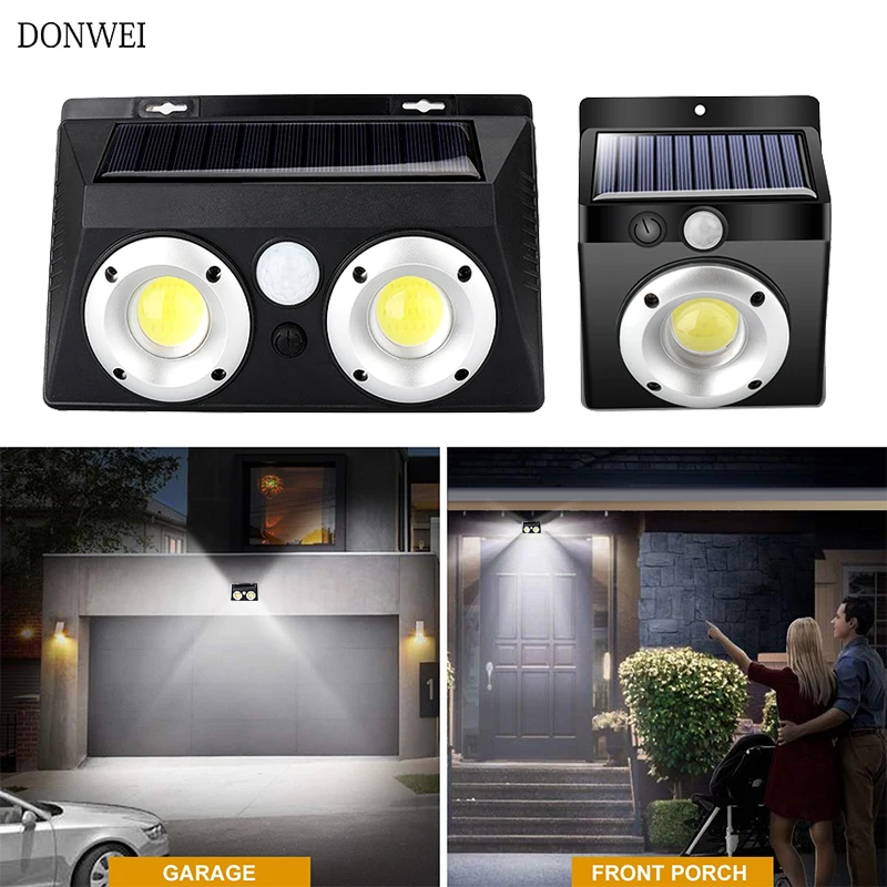 

Super Bright COB LED Solar Light Outdoor Waterproof PIR Motion Sensor Solar Powered Yard Path Home Garden Security Wall lamp