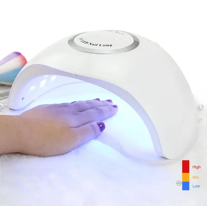 

SUN5PS UV Nail lamp LED Nail Light Intelligent Sensor Phototherapy Machine 48W Nail Polish Dryer 3 Positions Timing