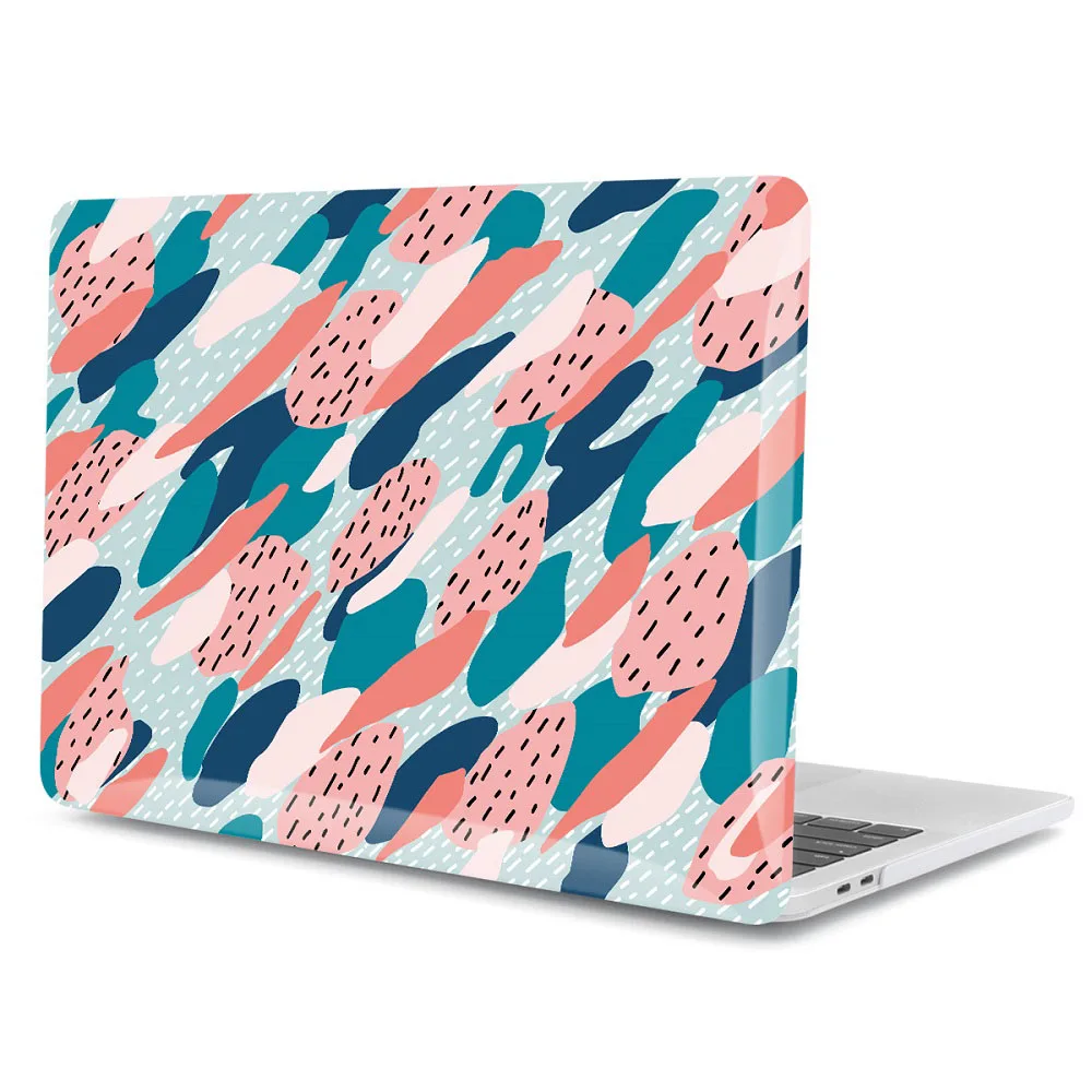 Летний стиль листьев узор Жесткий чехол для Macbook Air 11 12 13 Laptop Sleeve Mac book Pro 13 15 A1989 A1706 с retina - Цвет: SBQ002