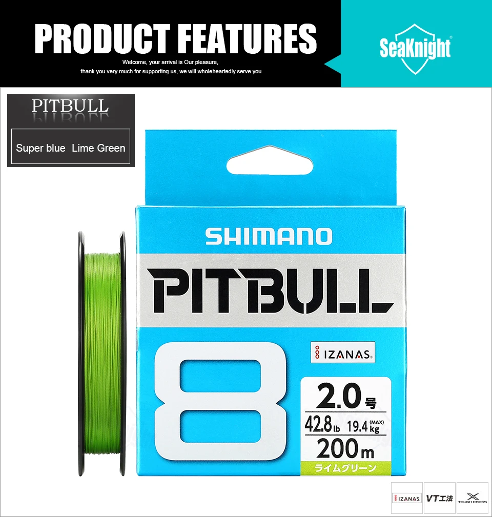 SHIMANO PITBULL X8 X12 плетеная леска PE 150 м 200 м зеленый синий Сделано в Японии 0,6#0,8#1,0#1,2#1,5#2,0