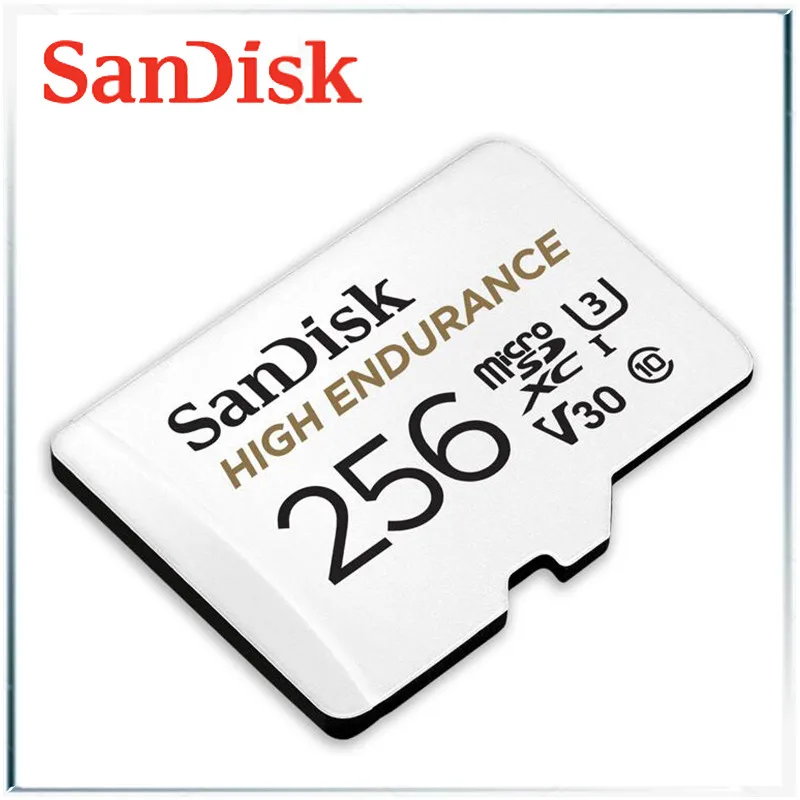 Sandisk высокая выносливость micro sd 128 ГБ sd карта 32 ГБ micro sd карта 64 Гб карта памяти 256 Гб tf карты u3 карты класс 10 micro sd карта - Емкость: 256GB
