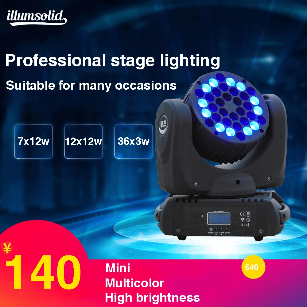 

moving head Light RGBW Mix Color DMX-512 Light For DJ Party disco