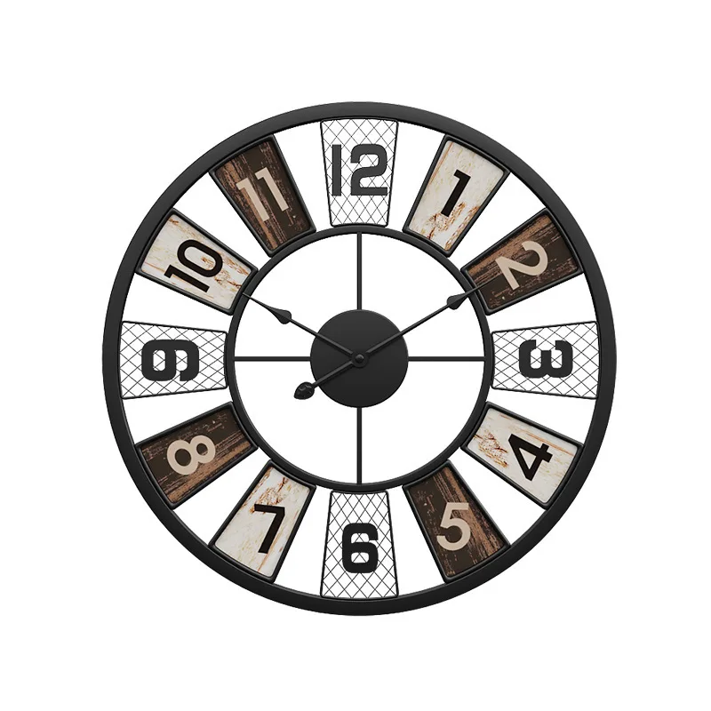 Nordic style 60 cm Wine Wall Modern Decoration Short Creative Mural Clock Modern Wall Sandy Gum Metal Decorative Wall Livingroom