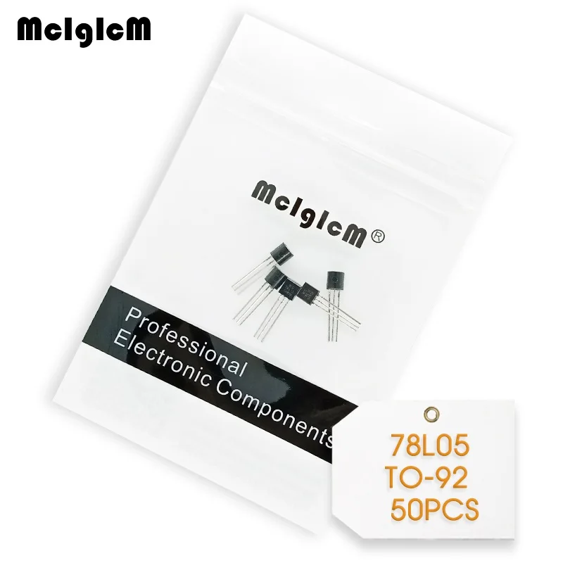 

MCIGICM 50pcs 78l05 voltage regulator to92