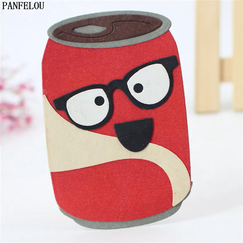 

PANFELOU Metal craft bottle smiling face puzzle paper die cutting dies for Scrapbooking/DIY Christmas wedding Easter cards