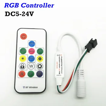 

Led RGB Controller 300 kinds of changes Wireless RF Digital LED Strip Light for WS2811 WS2801 LPD6803 2812 2813 UCS1903 APA104
