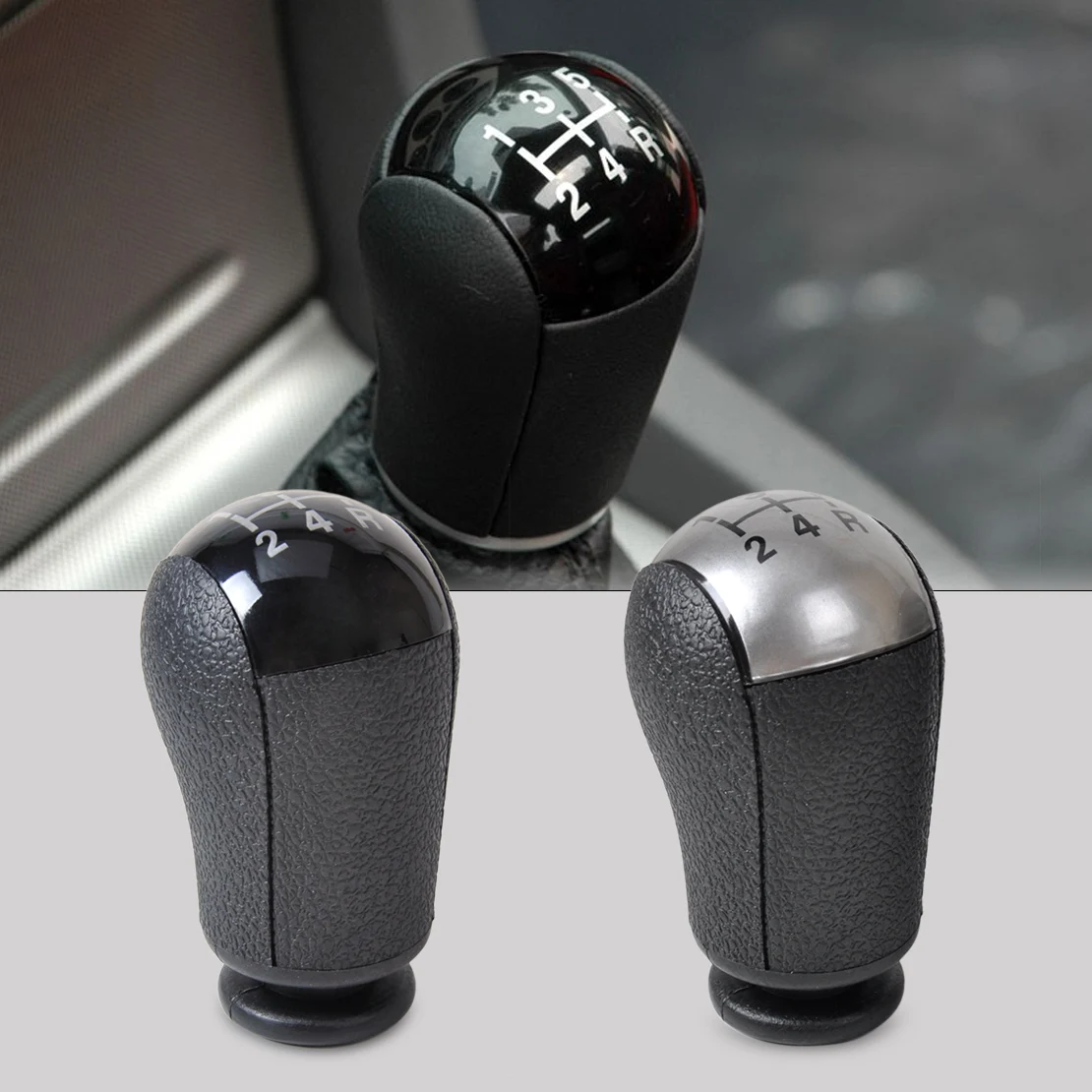 

CITALL 5-Speed MT Gear Stick Shift Knob For Ford Focus Mondeo MK3 Fiesta Transit Mustang Galaxy C S-MAX
