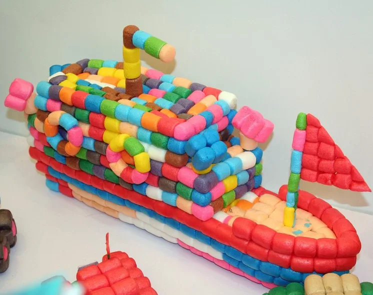 200pcs Starch Miou Baby Kids Building Blocks Magic Corn Plasticine Children Child Toy kernels Xmas Gift