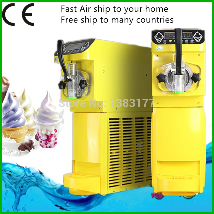 

Commercial Mini Ice Cream Maker 18L/h Soft Ice Cream Machine Make Sundae Ice Cream 110~220V/500W 0.4HP Compressor