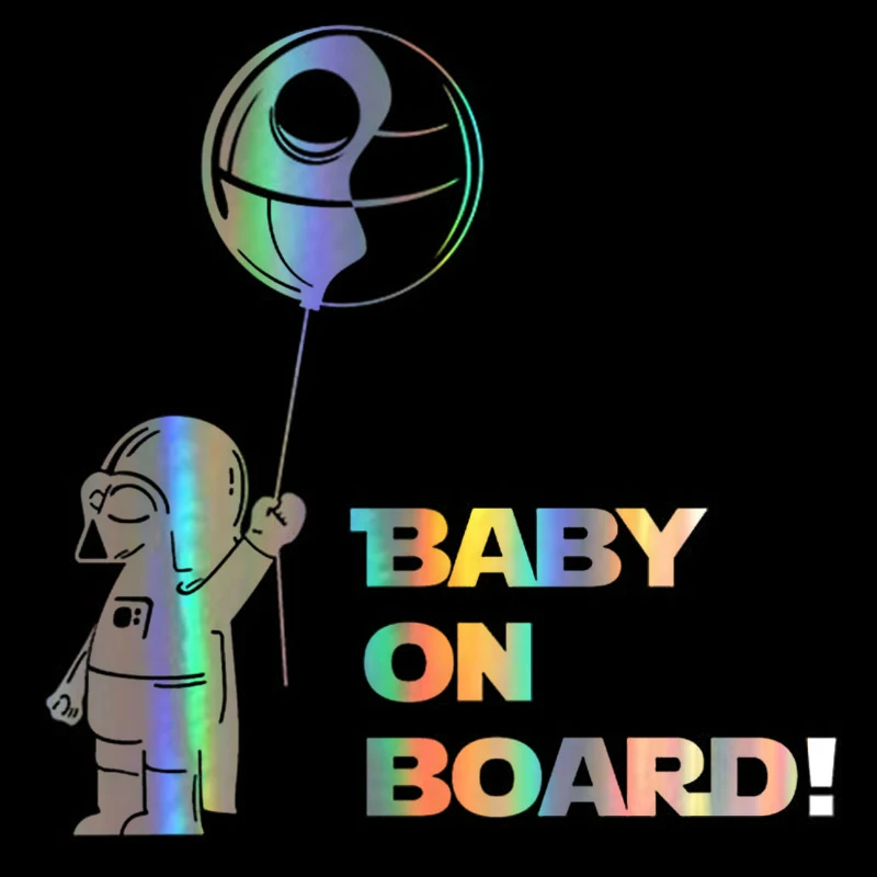 

3D window styling stickers 14*14cm New BABY ON BOARD laptop Sticker Funny computer Vinyl Body window Decal and Sticker