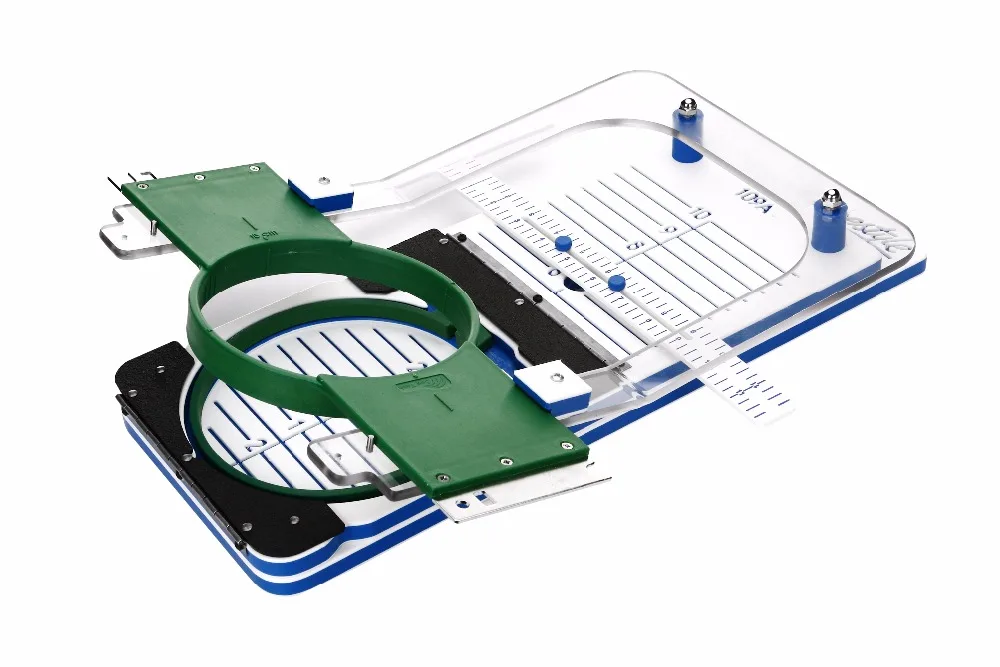 

Hoop Talent R15cm fixture Kit for Tajima SWF Happy included R15cm Fixture and Freestyle Arm and TSquare Pocket Ali gnment Guide