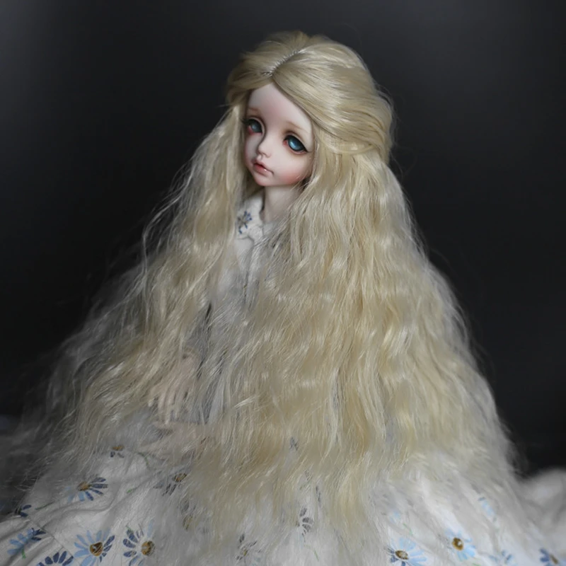 Bybrana 1/3 1/4 1/6 BJD SD парики длинные волнистые дымчатые серые бордовые золотые