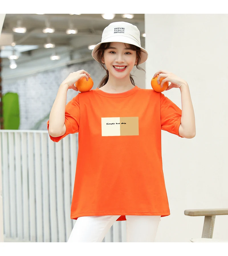 New Women T-shirts Casual Harajuku Letter Printed Tops Tee Summer Female Short Sleeve Cotton Loose Korean Tumblr T Shirt Clothes (7)